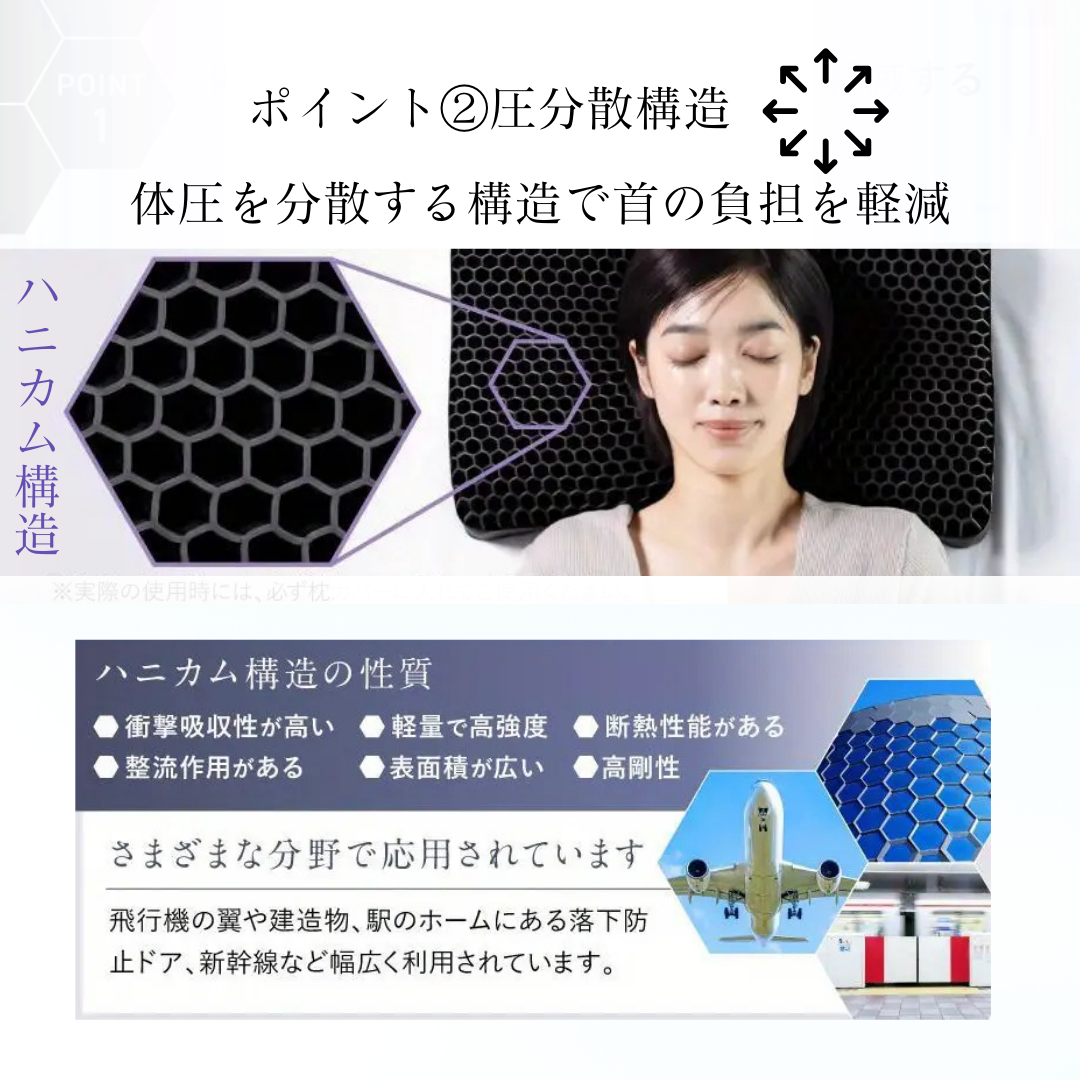 【期間限定セール】　活性炭配合・防臭効果・無重力ジェル枕